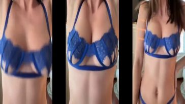 Christina Khalil Blue Lingerie Dance Leaked Video